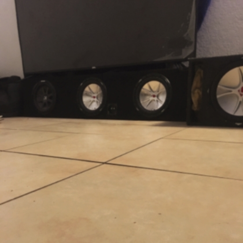 Subwoofer speakers.